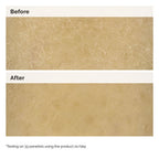 Before and After close-up images of skin. The 'Before' image shows very dry, cracked skin. The 'After' image shows the skin is visibly smoother and more hydrated, demonstrating the body lotion's effectiveness.